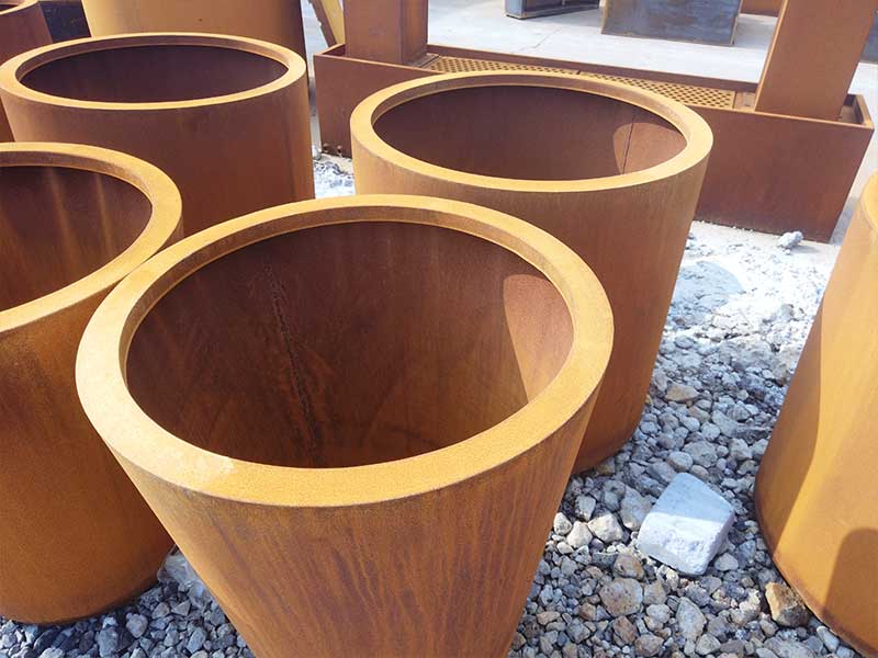 <h3>Corten Steel Planters | Troughs, Cylinders, Cubes, Bespoke </h3>
